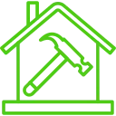 Home House and a hammer