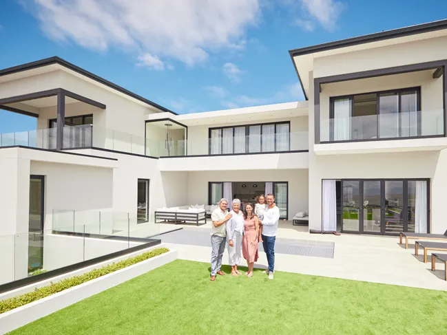 Custom build house white